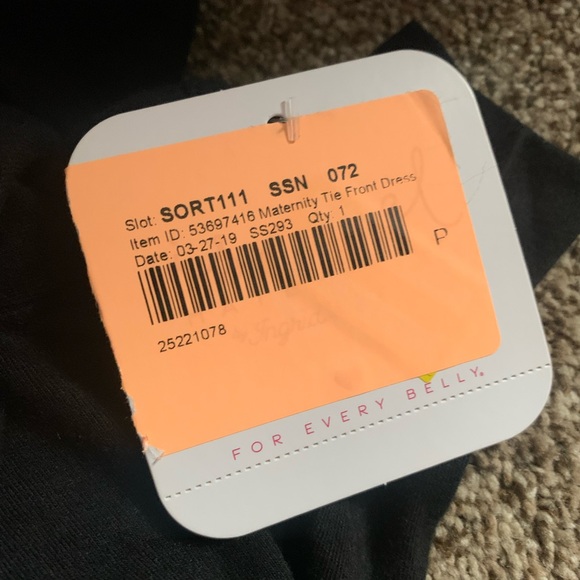 NWT Isabel Maternity Black Dress Large - Picture 6 of 6